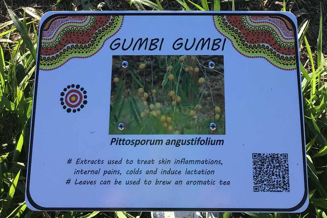 Flora Signage on the Bush Tucker Trail