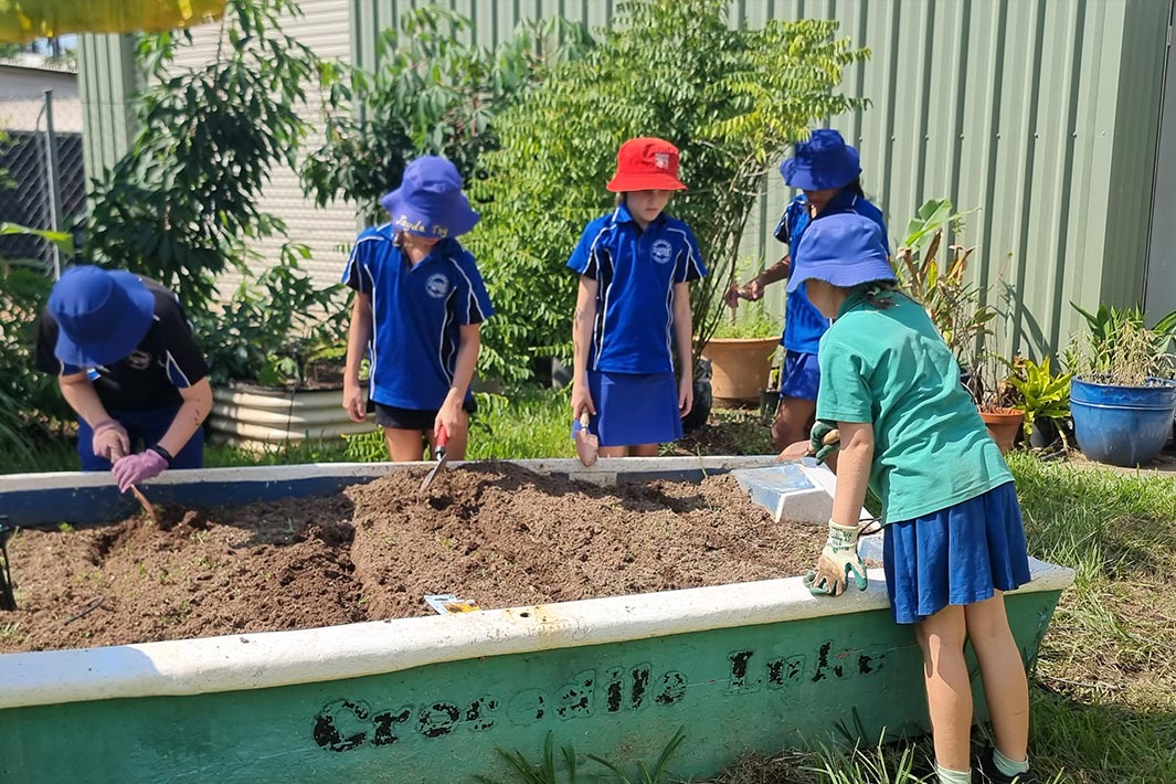 Funded by a Woolworths Junior Landcare Grant, this fantastic project at Nakara Primary School in the Northern Territory focused on creating awareness of sustainable food practices, from seed to plate.