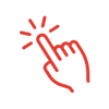 interactive learning - icon of hand